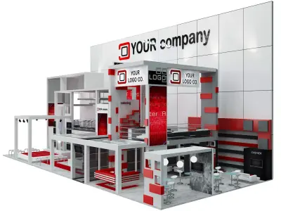 Booth Exhibition Stand a 500 3D model