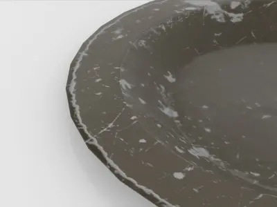 Medieval Plate 3D Low-poly 3D model