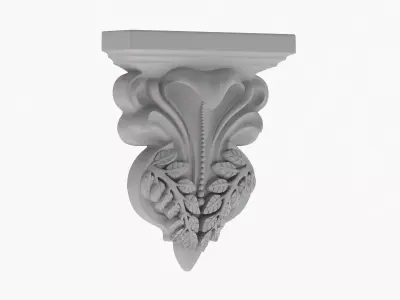 Scroll Corbel 24 3D model