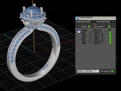 ring woman  3D print model 99