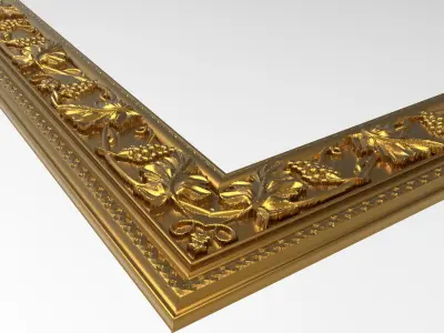 Carved Picture Frame 3D model