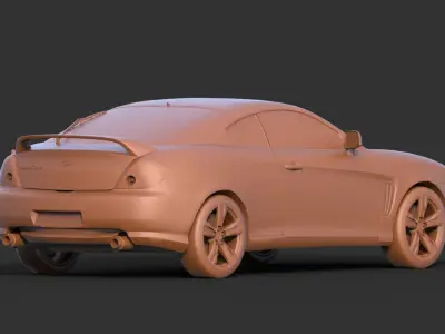 Hyundai Tiburon 3D print model