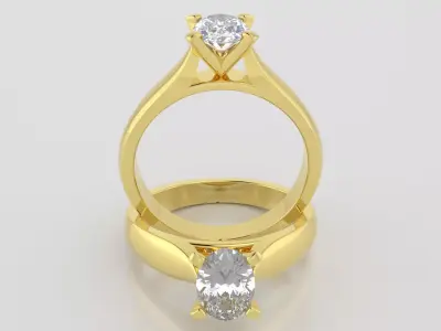 Oval 0-75-CT Quarter Round Profile Shank Width 2-90mm 3D print model