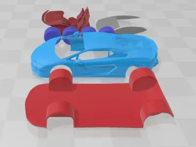 Temerario - Separate Parts STL Model 3D print model