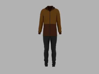 Sport Suit Low-poly 3D model 44