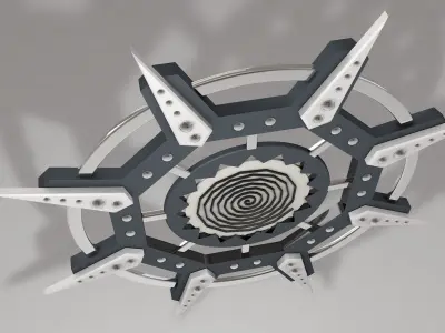 Sci Fi Wall Art 002 Free 3D model