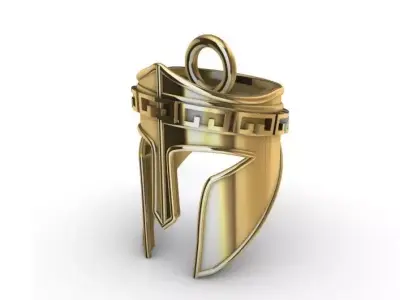 Dije Casco Griego - Greek Helmet pendant 3D print model