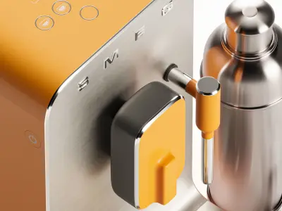 Smeg Automatic Coffee and Espresso Machine 3D model