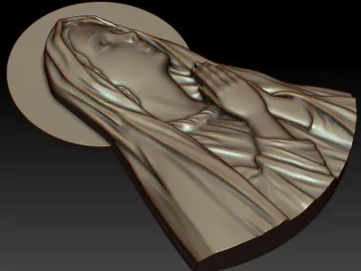Virgin Mary 3D print model