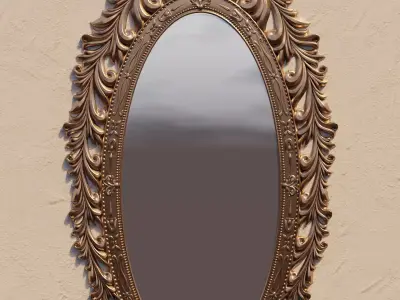 Carved Frame 3 Low-poly 3D model