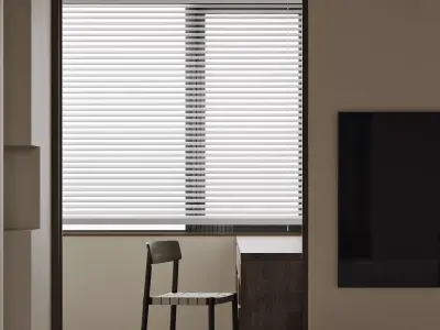 Modern living room dining room interior scenes 186 3D model