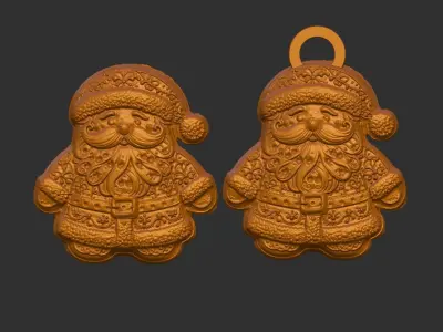 sanda cookie christmas decor  3D print model