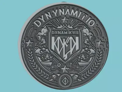 Dynamo Kyiv Medallion Football 3D print model