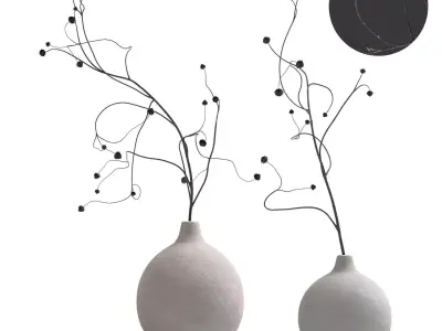 Decor Vases Set 4 3D model