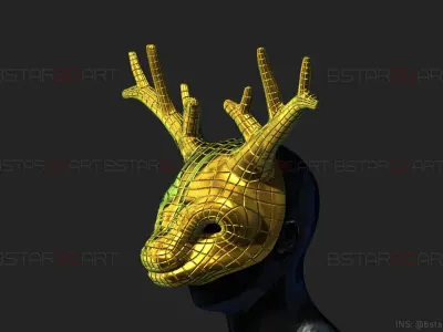 Squid Game Mask - Vip Deer Mask Cosplay 3D print model