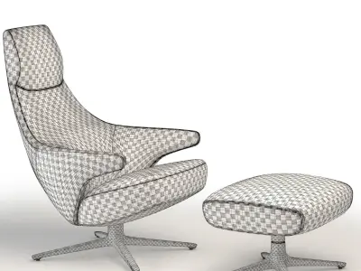 Armchair Poltrona Jay Lounge 3D model