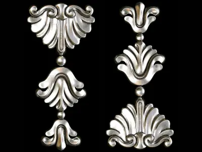 Classic carved 104 3D model