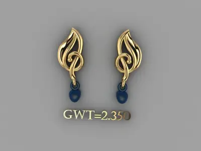 FASION EARING 3D model buy