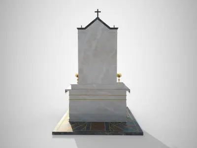  Altar shrine with the Madonna and Child 3D model