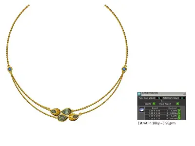 pear necklace 3d print model  3D print model