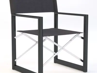 Director Outdoor Aluminum Armchair 3D model