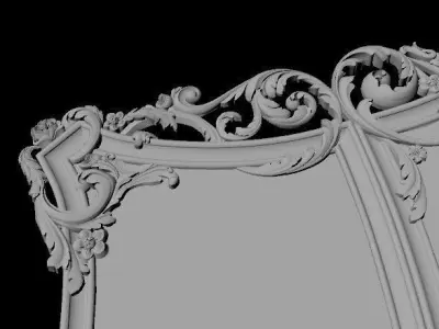 bed headboard 3D model