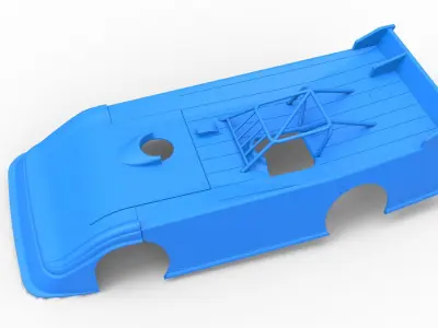 Shell of Super Dirt Late model Version 2 Scale 1 to 25 3D print model