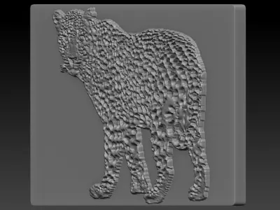 Cheetah animal 3D print model