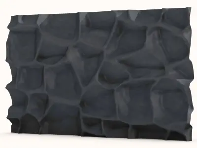 Jagged Granite Cliff Face Model 3D model