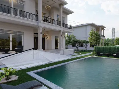 villa  3D model purchase