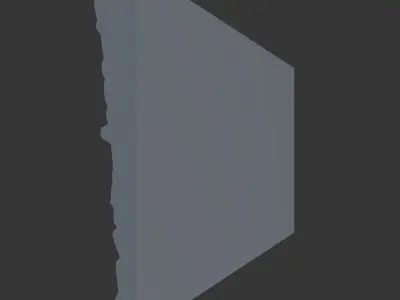 Sun Bleached Rock Wall Facade 3D model