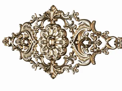 Carved decor model for cnc 18 3D model
