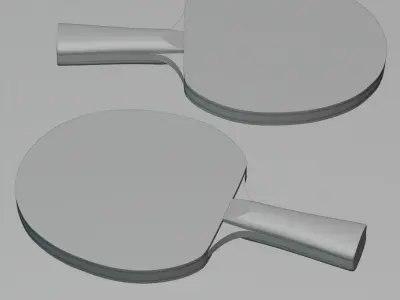 Ping Pong racket 3D model Free 3D model