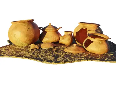 Vases packs 3D model