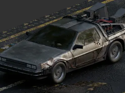 Delorean - Ready Player One 3D model
