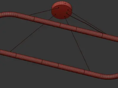 nuage pendant light  3D model