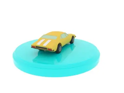 Chevrolet Camaro 1967 Low-poly 3D model