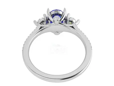 Oval Cut Ring 3568 3D print model