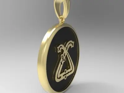 Decorative Letter Tch 3D print model