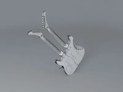Kramer double trouble guitar Free 3D model