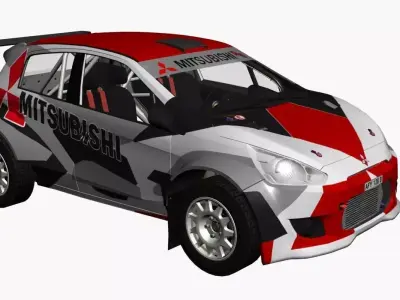 Mitsubishi R5 Rally 3D model