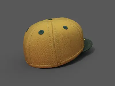 Human cap hat 3d model ver2 Low-poly 3D model