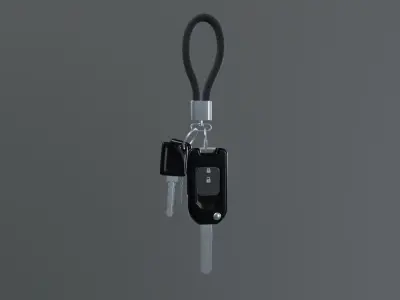 car key SUV Low-poly 3D model