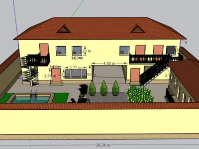 2-story house 3D model