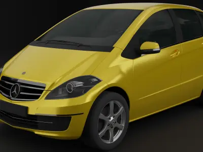 Mercedes-Benz A-class W169 5 Door 3D Model Low-poly 3D model