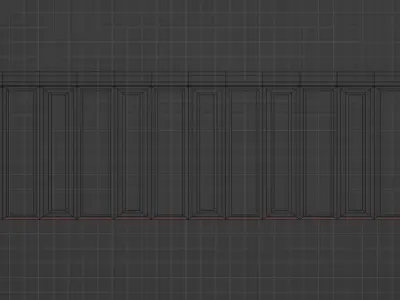 Wall Partition for your interior Low poly 9 3D model