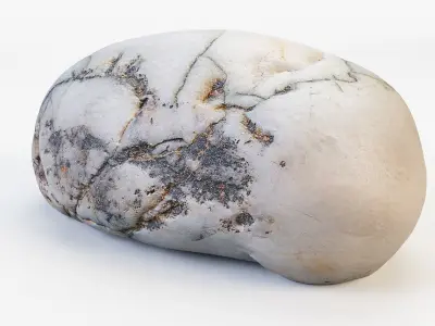 Small Stone 03 PBR Low-poly 3D model