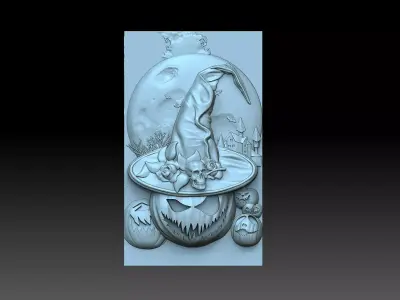 Halloween Pumpkin Heads 3D print model