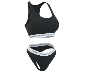 CK Sport Bra and Underwear Clothing Low-poly 3D model