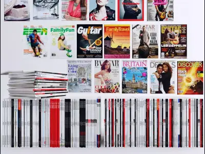magazines collection 80 piece 3D model